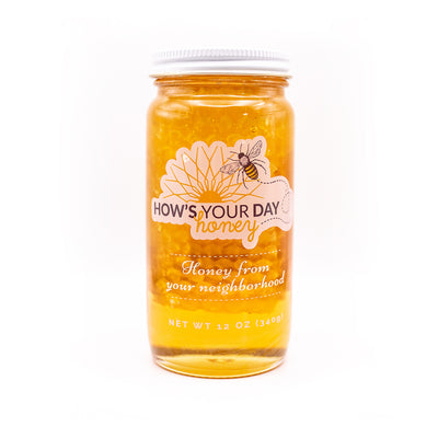 Honey comb in a jar of honey How's Your Day Honey