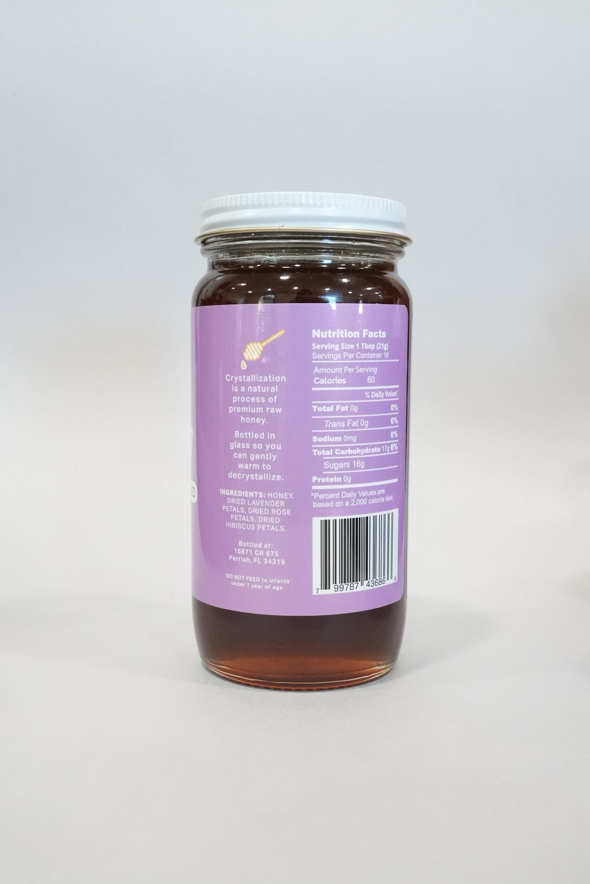 Lavender Rose Infused Honey