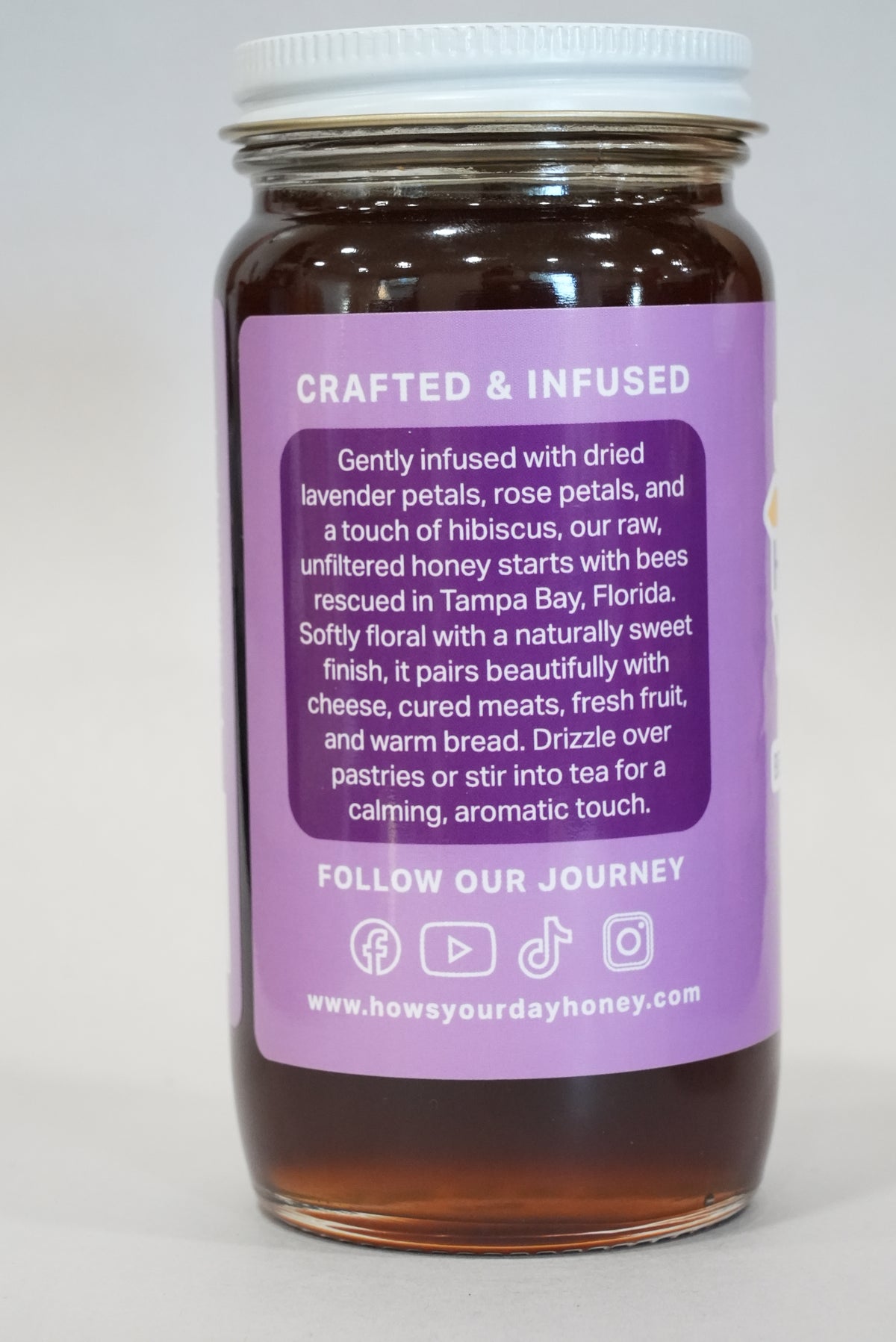 Lavender Rose Infused Honey